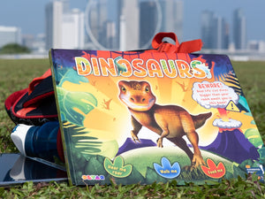 Children Dinosaur Book Children Encyclopedia Cover Page Outdoor Reading